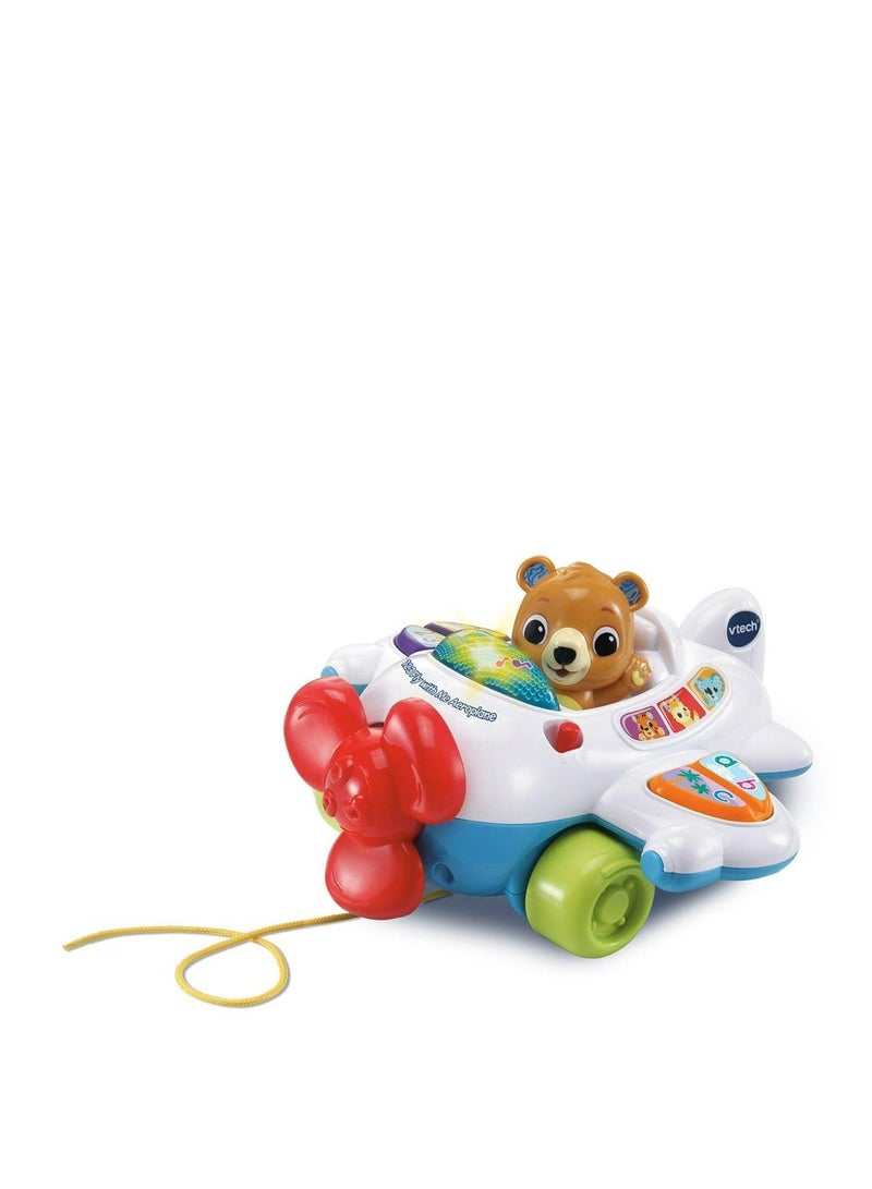 Vtech -  123 Fly with Me Airoplane - Multicolour | Light up button plays fun sing-along songs and the wing buttons introduce numbers and letter sounds. | Suitable ages 9m + up - Image 1